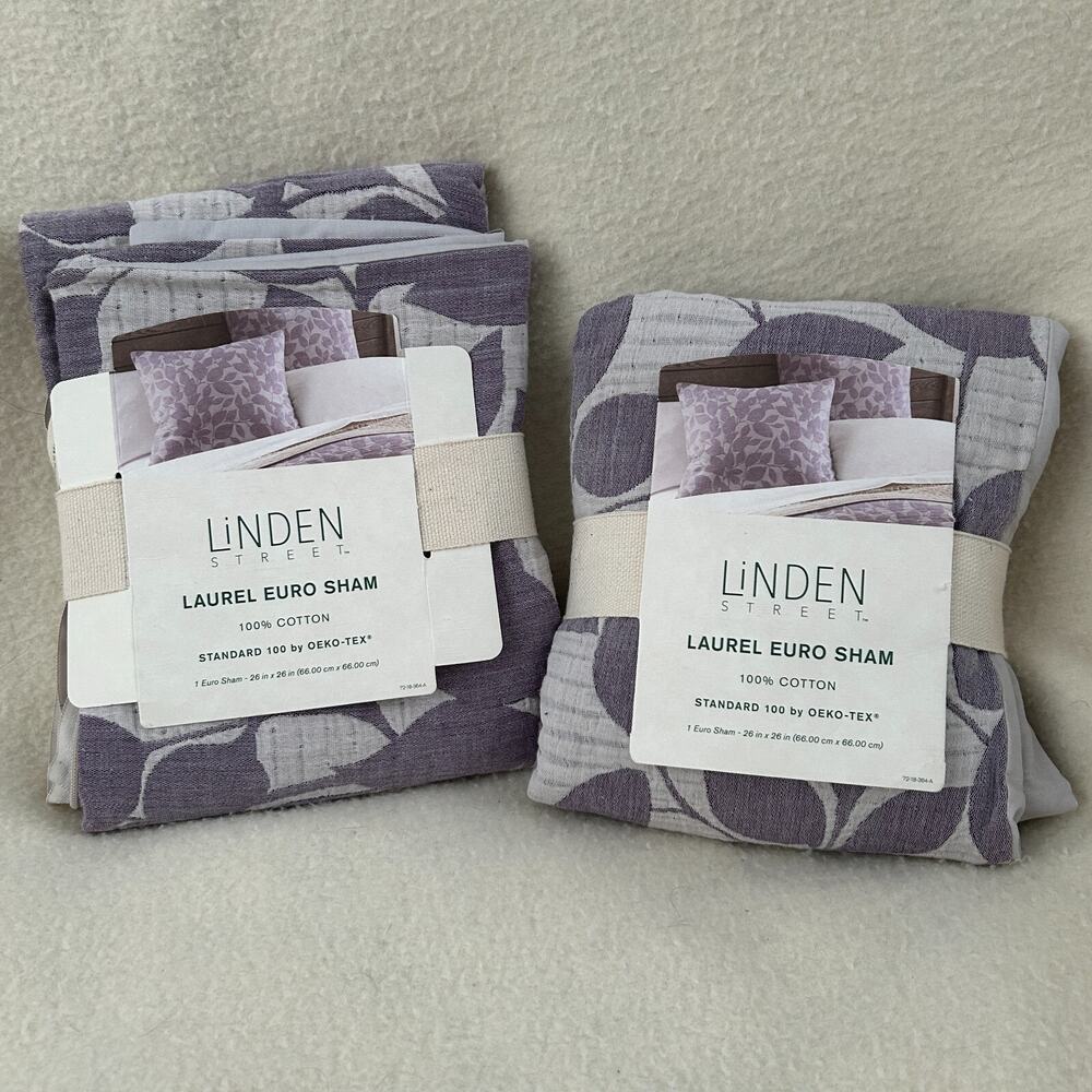 2-Pack Linden Street Laurel Euro Sham Leaves 26 x 26 inch